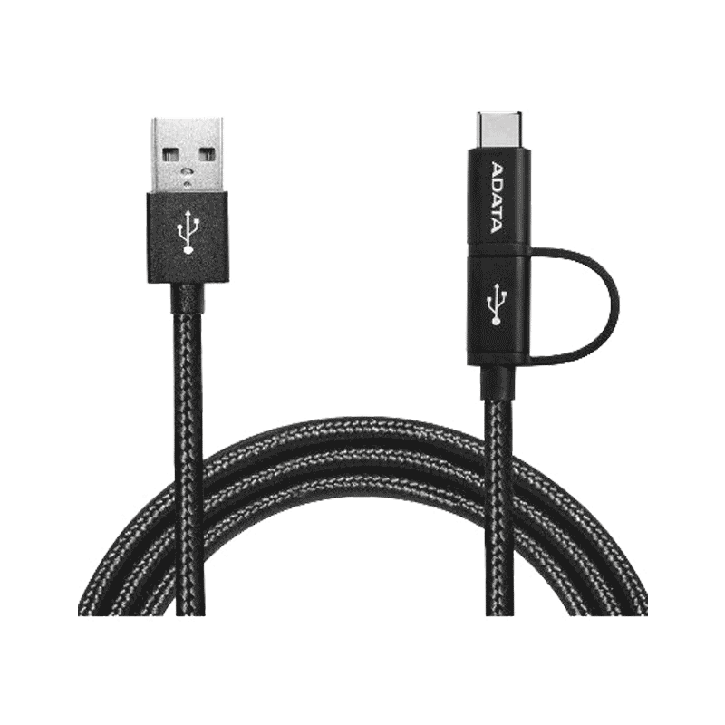 کابل تبدیل دو منظوره USB به USB-C/Micro USB ای دیتا ADATA